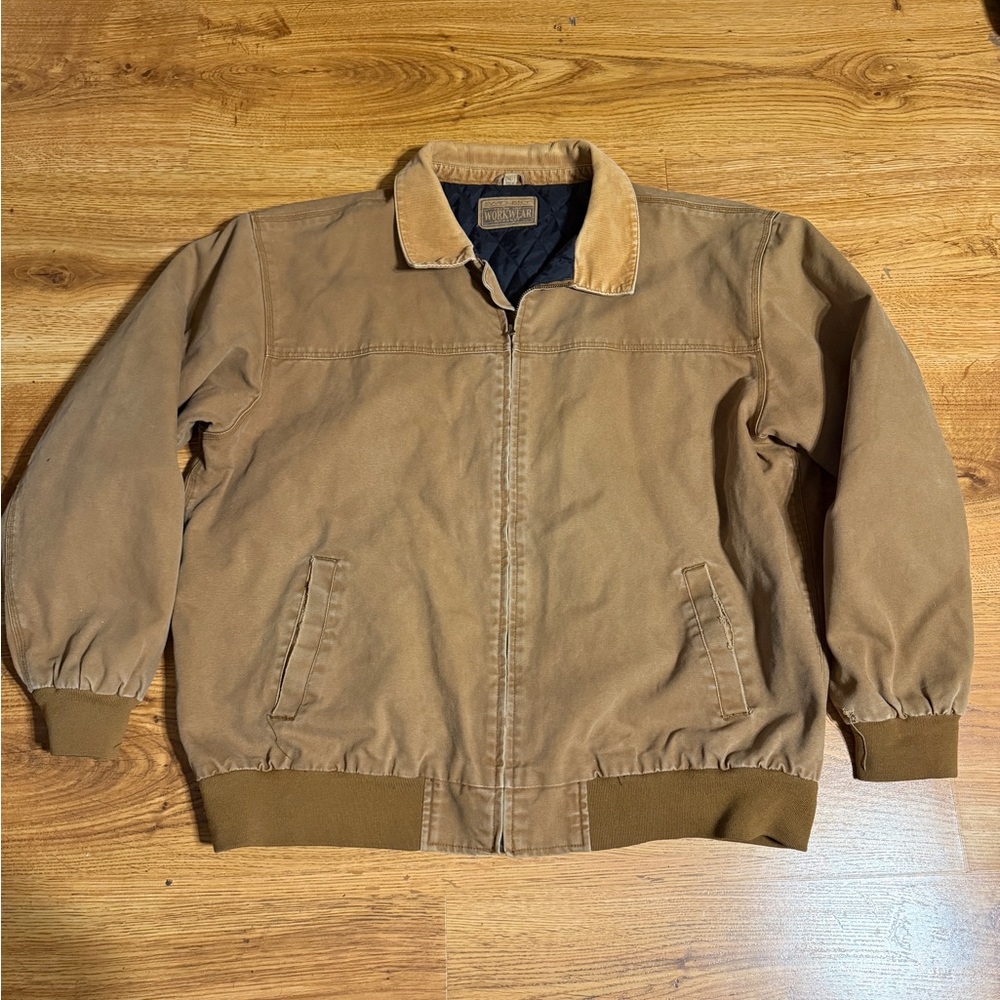 Vintage Swingster Tough And Work Wear Jacket Canvas Quilted Lined Size 3XL Tall